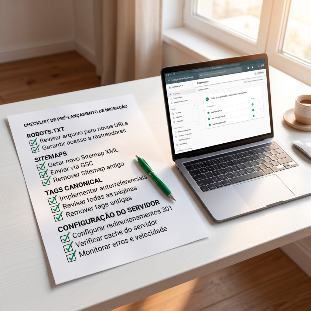 Checklist de validação pré-virada